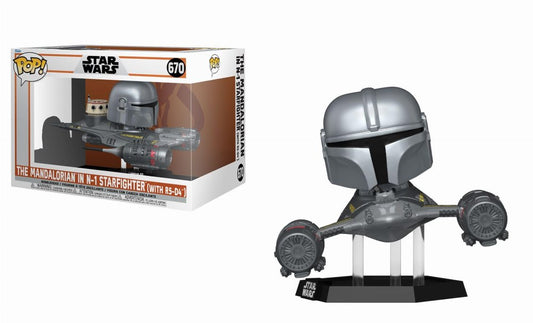 Funko Pop! - Star Wars - The Mandalorian In N-1 Starfighter (With R5-D4) 670
