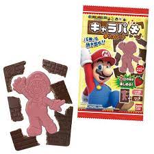 Super Mario - Chara-Paki Strawberry & Milk Chocolate