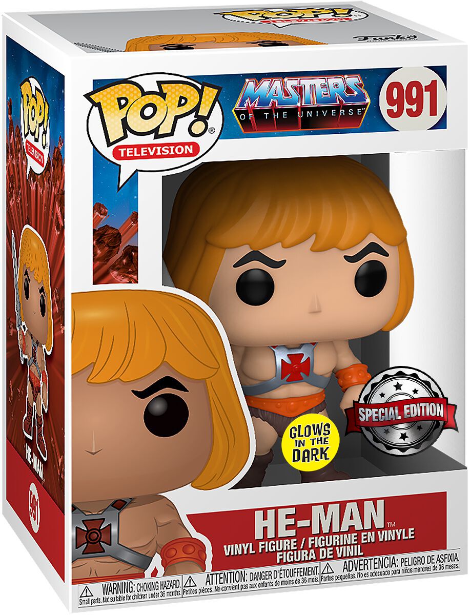 Funko Pop! - Masters of The Universe - He-Man Glow in The Dark 991
