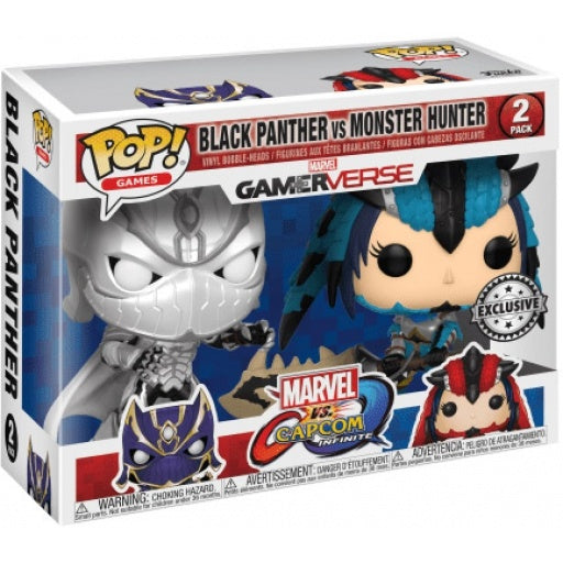 Funko Pop! - Marvel vs. Capcom Infinite - Black Panther vs Monster Hunter Exclusive