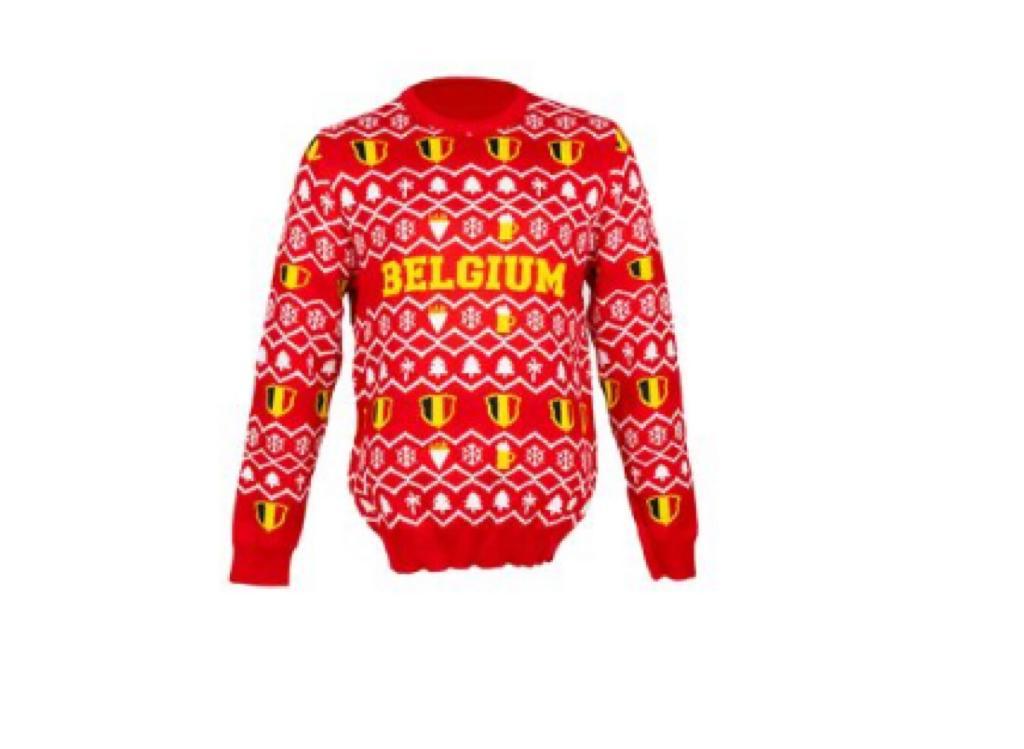 Football Fashion - Pull de Noël Belgium/Belgique - Supporter XL