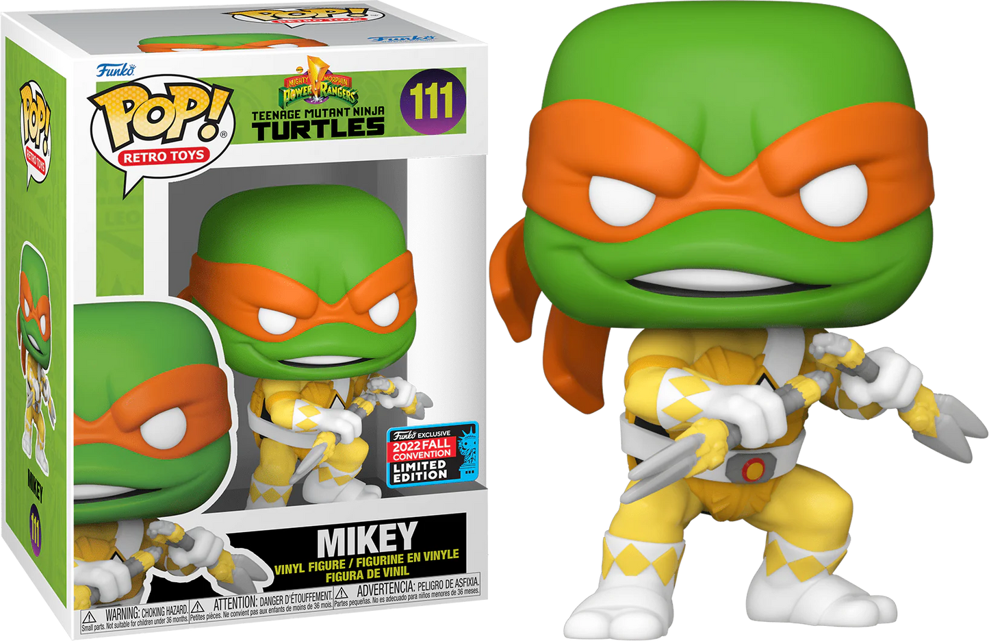 Funko Pop! - Mighty Morphin Power Ranger Teenage Mutant Ninja Turtles - Mikey 111