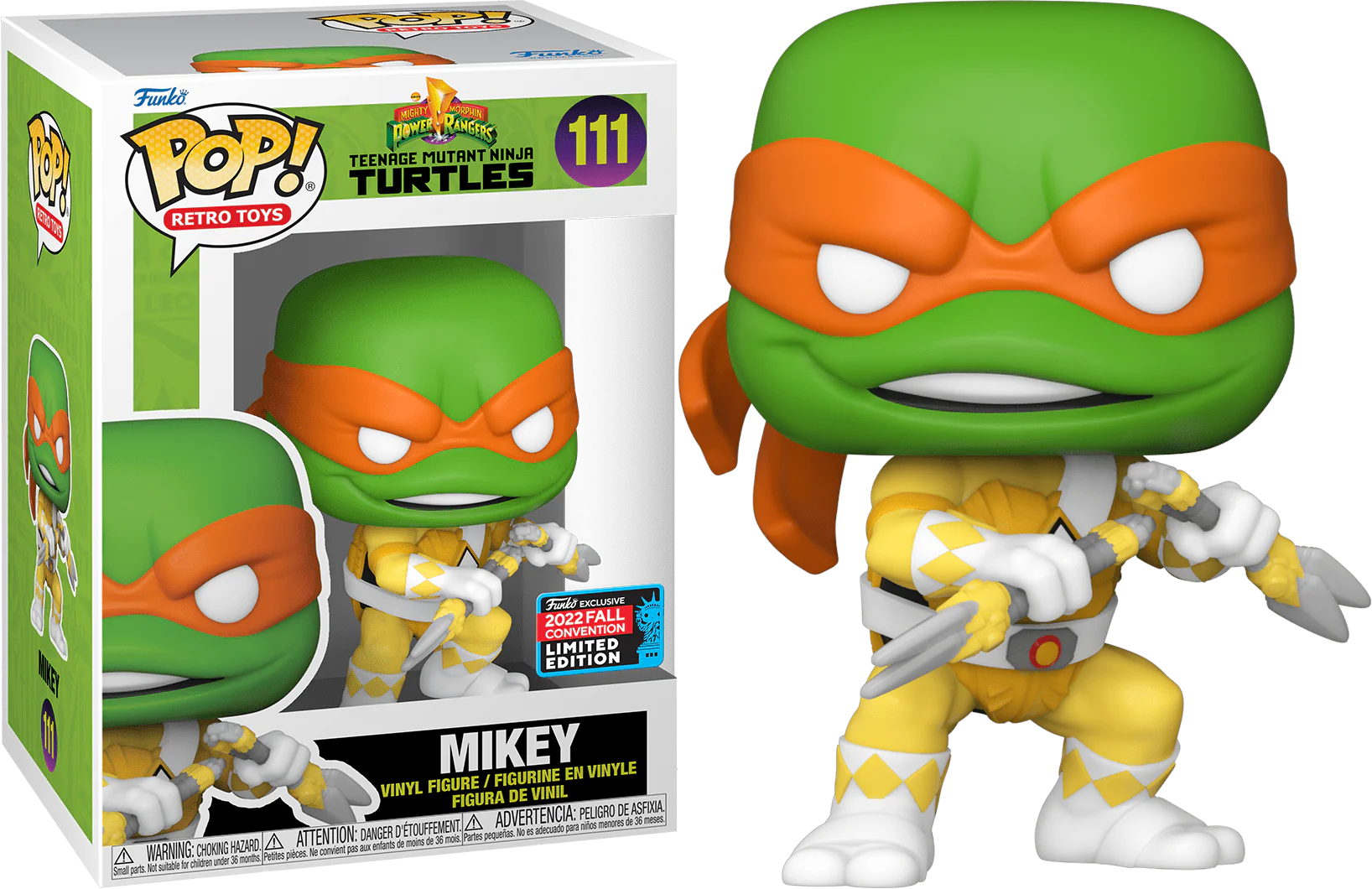 Funko Pop! - Mighty Morphin Power Ranger Teenage Mutant Ninja Turtles - Mikey 111