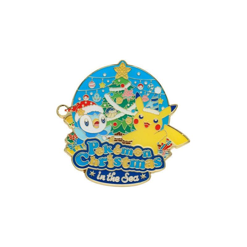 Pokémon - Pokémon Center Christmas in The Sea Logo Enamel Pin